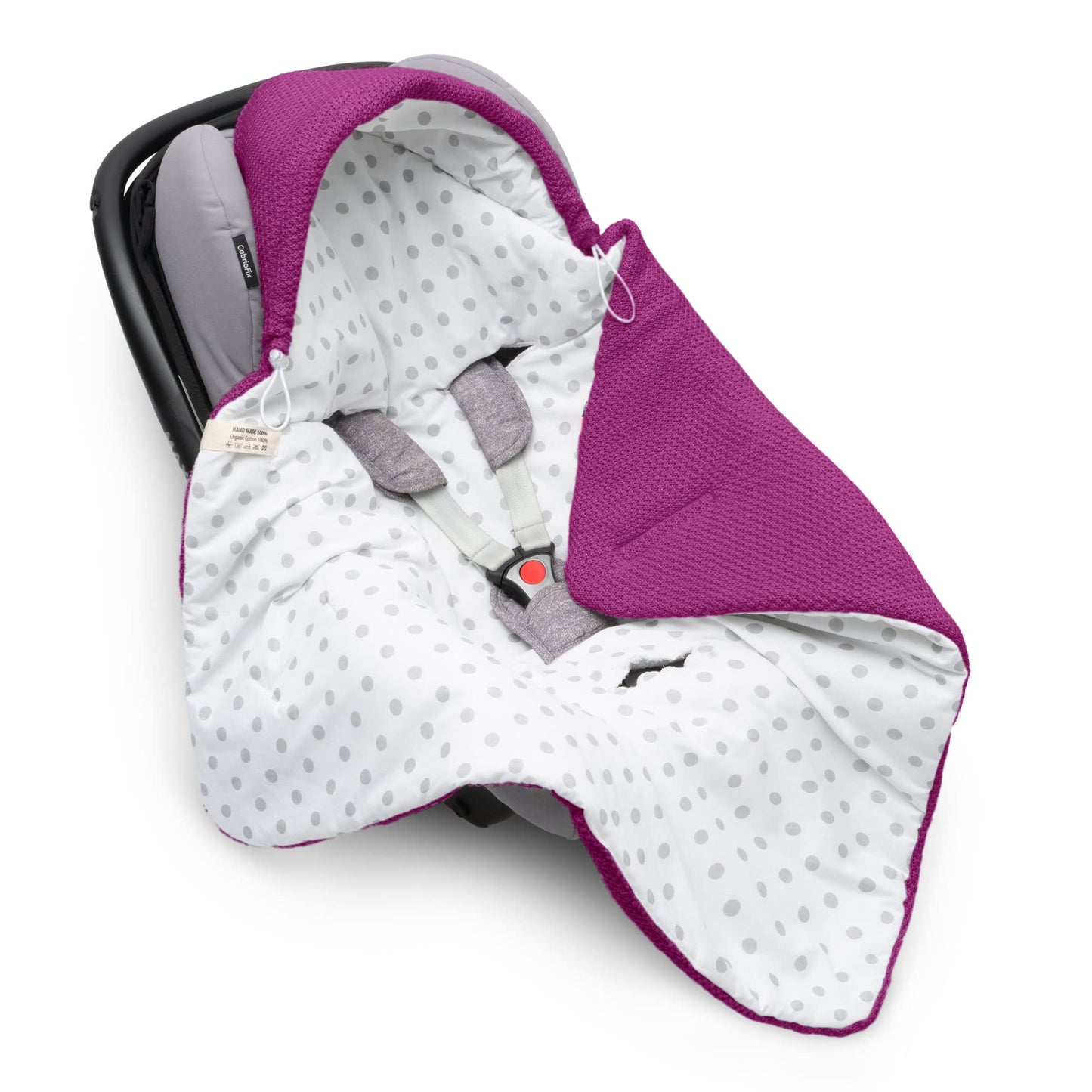 Baby Einschlagdecke Babyschale Winter Strickdecke Kinderwagendecke Fußsack Baby 100% Baumwolle mit Füllung Universal für Kinderwagen Buggys Frühling Maxi Cosi 3 Punkt Gurt Beige Grau(39) (Senfgelb)