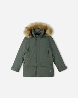 reima Wasserdichte Kinder Daunenjacke Serkkula THYME GREEN