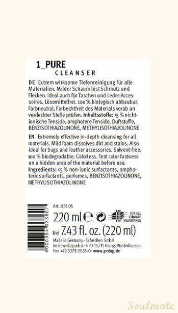 Pure Cleanser eco-Reinigungsschaum 220 ml - Soulmate Inh. Philip Göhl